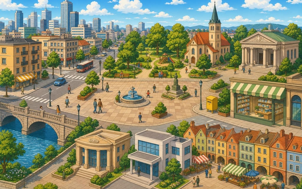 In der Stadt